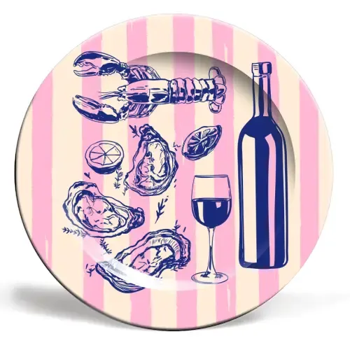 Plates &#39;seafood &amp; Wine by RETRO PINK ST