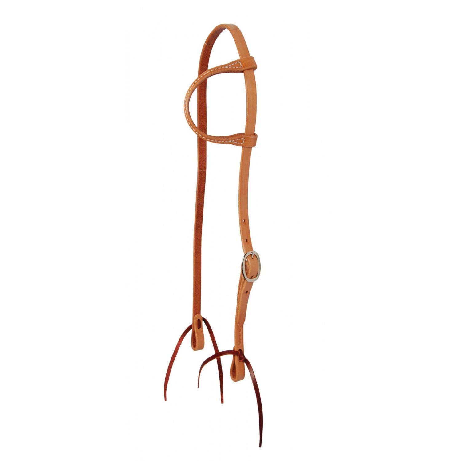 WESTERN RAWHIDE - Signature One Ear Headstall 5/8&#39;&#39; w/Ties, Colour: Tan