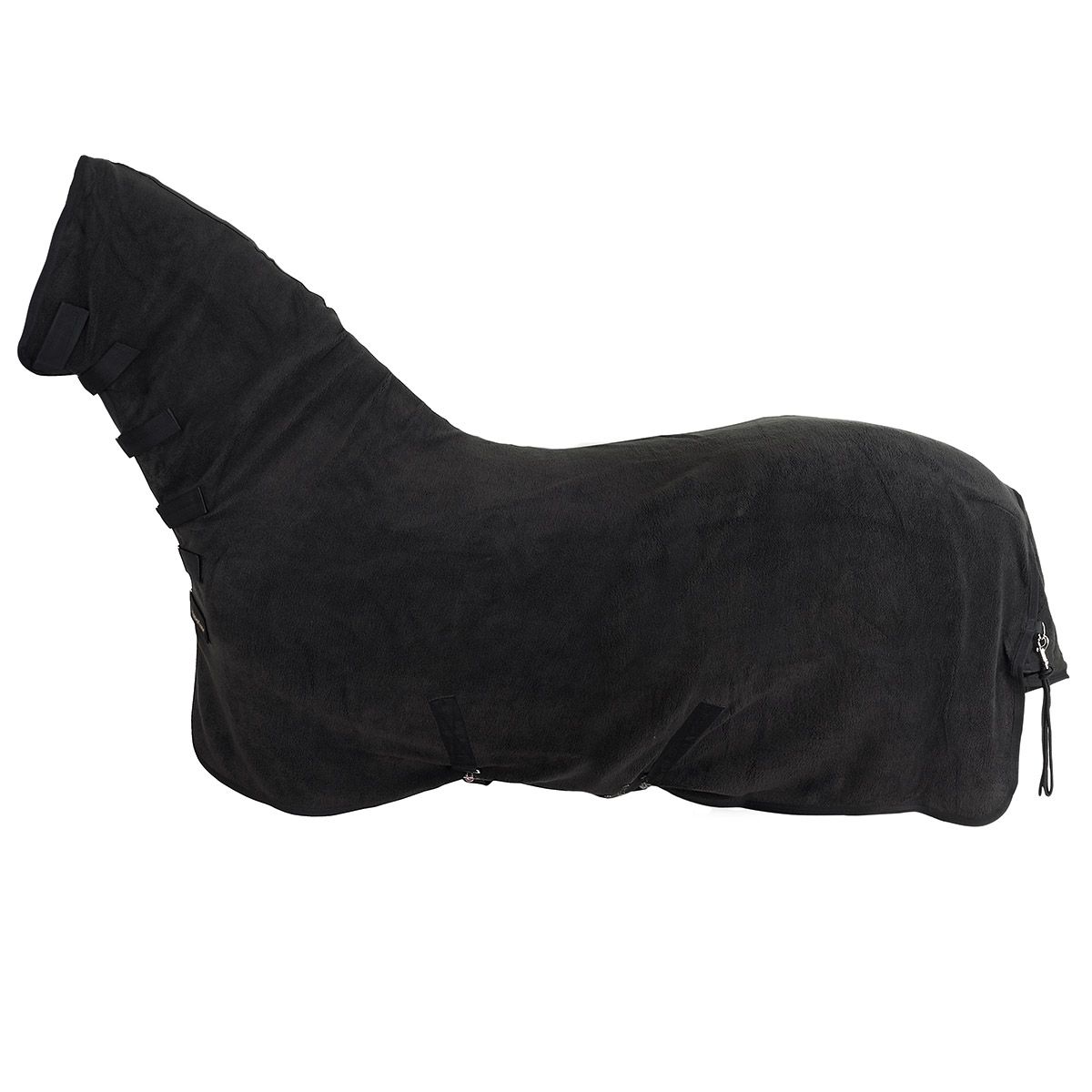 BACK ON TRACK - Welltex Fleece Rug w/Hood, Color: Noir, Size: 115 cm (69 po)