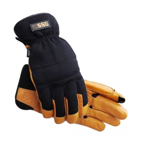 SSG - Ride&#39;N Ranch winter gloves, Size: M/9, Color: Noir/Tan