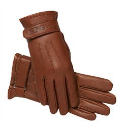 SSG - Trail/Roper leather gloves, Color: Acorn, Size: 6