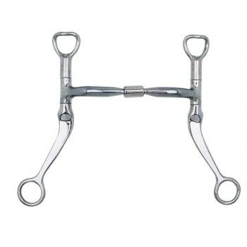 MYLER - Flat Shank Sweet Iron Snaffle Level 1 Copper bits, Size: 5po