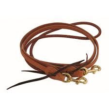 WESTERN RAWHIDE - Rêne en cuir Latigo de Barils, Grandeur: 5/8po