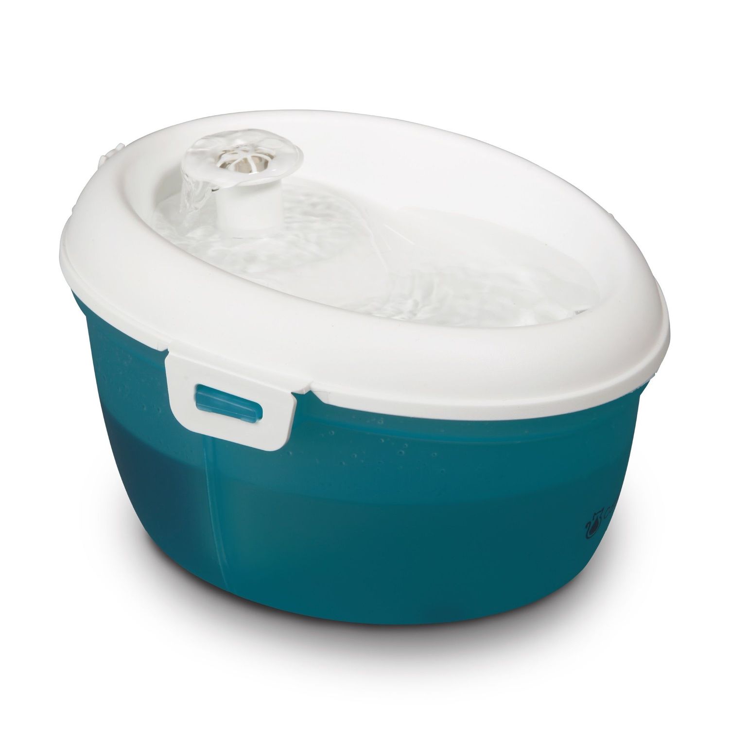 CAT H2O - &quot;Mini&quot; water fountain for cats, Size: 1.2litres, Color: Bleu/Vert