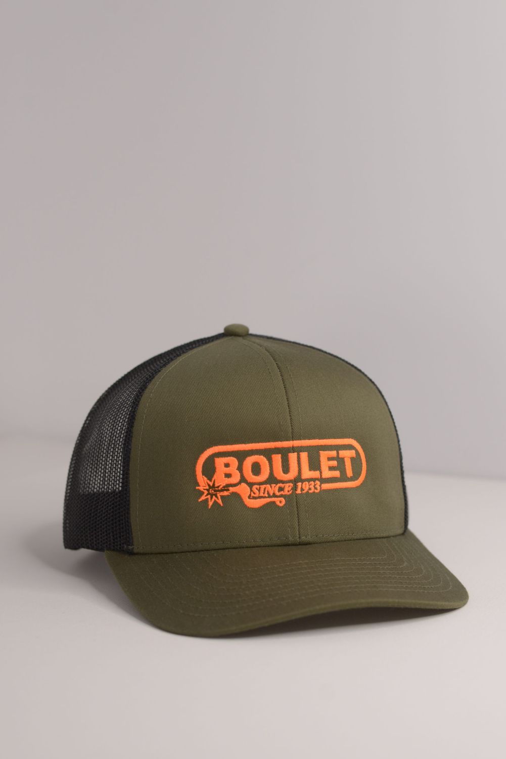 BOULET - Trucker Cap with Boulet Logo, Color: Kaki