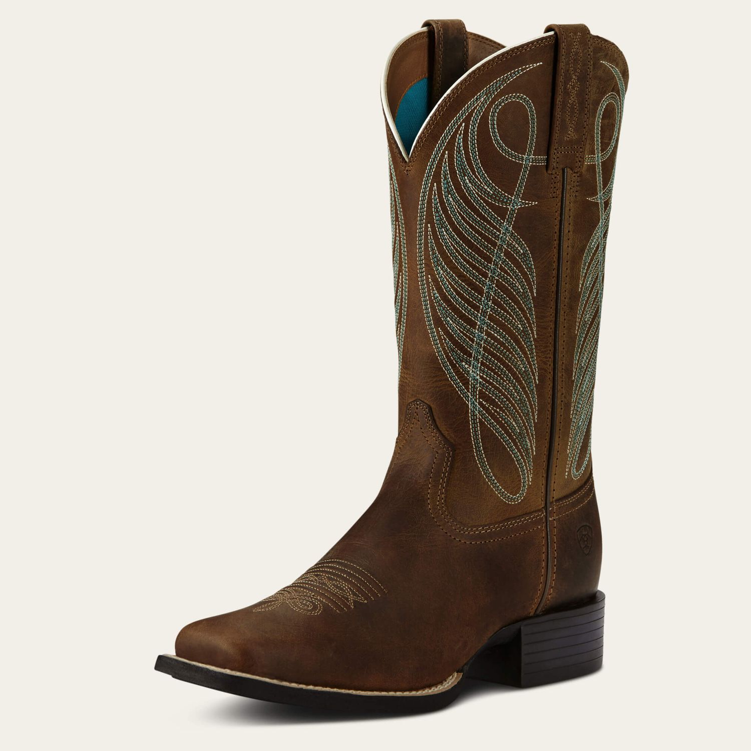 ARIAT - Round Up Wide Square Toe Western Boot