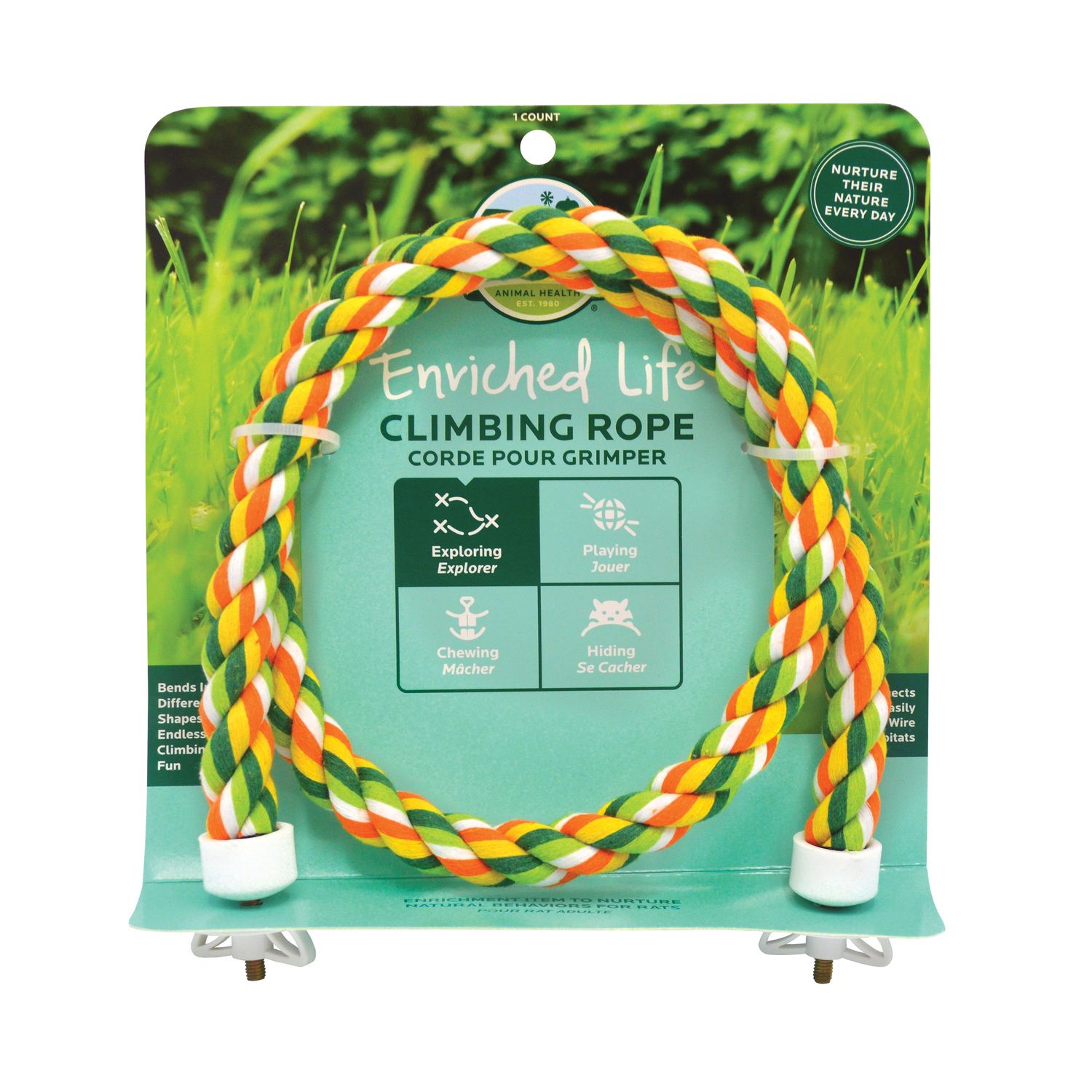 OXBOW - Enriched Life - Climbing rope, Color: Jaune/Vert/Orange