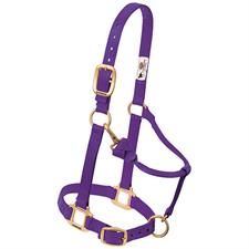 WEAVER - Original Adjustable Purple Chin &amp; Throat Snap 1&#39;&#39; Halter, Size: Suckling