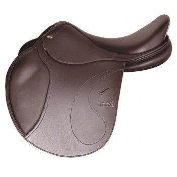 TEKNA - S4 Smooth Seat Classic Jumping Saddle, Couleur du siège: Brun, Grandeur du siège: 17.5&#39;&#39;, Arçons: Medium/Wide