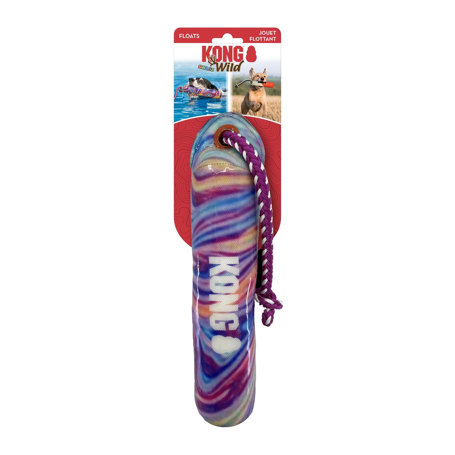 KONG - Training Dummy Wild Shieldz, Colour: Swirl, Size: Small/Medium