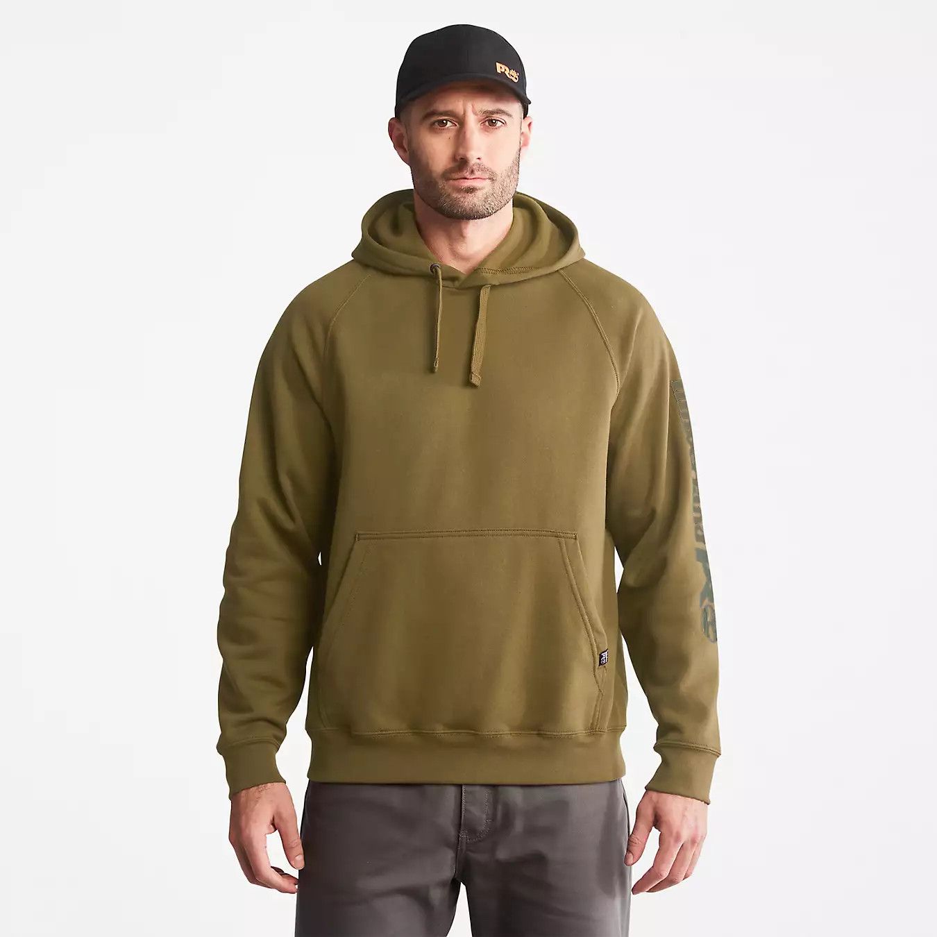 TIMBERLAND - Men&#39;s Pro Hood Honcho Sport Hoodie, Color: Burnt Olive, Size: Medium