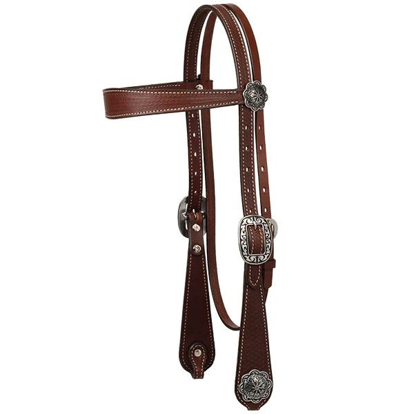 WEAVER - Basin Cowboy Browband Headstall, Colour: Dark Brown