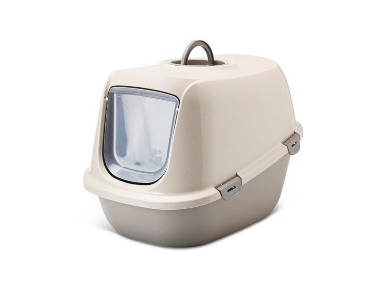 SAVIC - Happy Planet Mocha Granite Cat Litter Box, Color: Gris