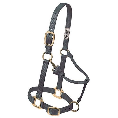 WEAVER - Original Adjustable Graphite Chin &amp; Throat Snap 1&#39;&#39; Halter, Size: Suckling