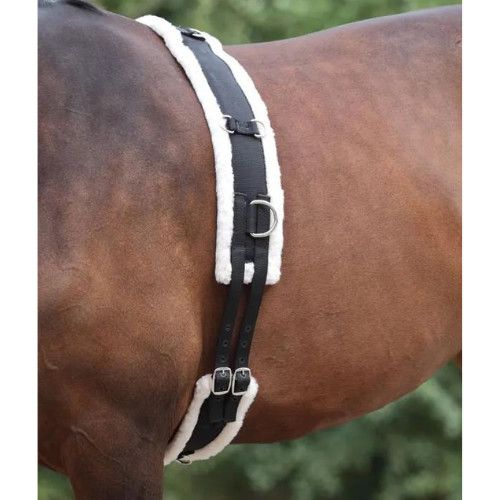 SHIRES - Nylon Roller with Fleece Padding, Color: Noir, Size: Poney