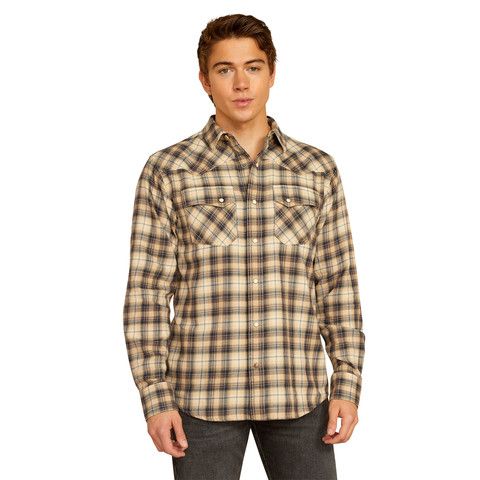 ARIAT - Sandshell Holin Retro Western Snap Shirt, Size: Medium