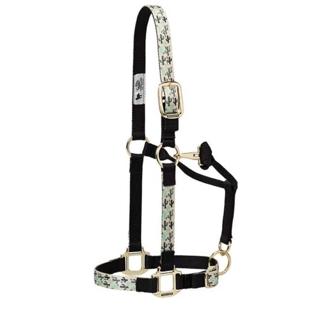 WEAVER - Original Adjustable Cactus Chin &amp; Throat Snap 1&#39;&#39; Halter, Size: Small