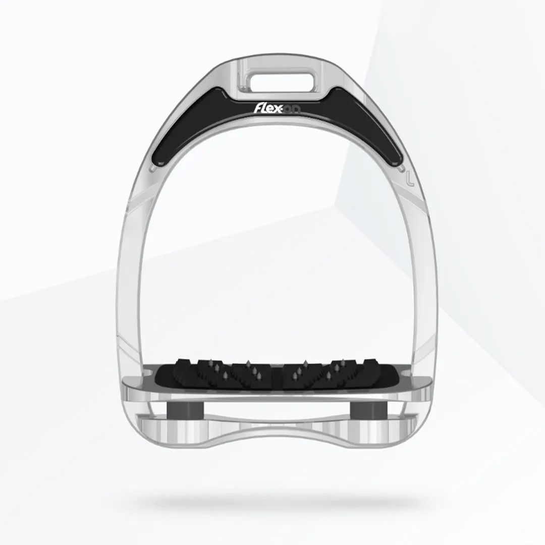 FLEX-ON - Aluminium Stirrups, Type de Plancher: Incliné Ultra Grip Gris, Absorption des Chocs: Gris, Magnet: Noir