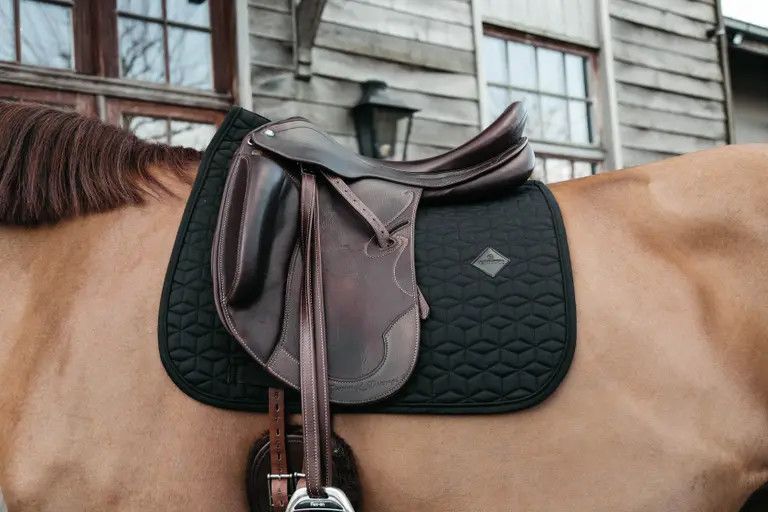 KENTUCKY HORSEWEAR - Black Saddle Pad Classic Dressage, Size: Full