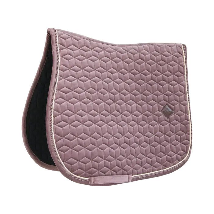 KENTUCKY HORSEWEAR - Saddle Pad  Light Purple Velvet Jumping, Size: Full