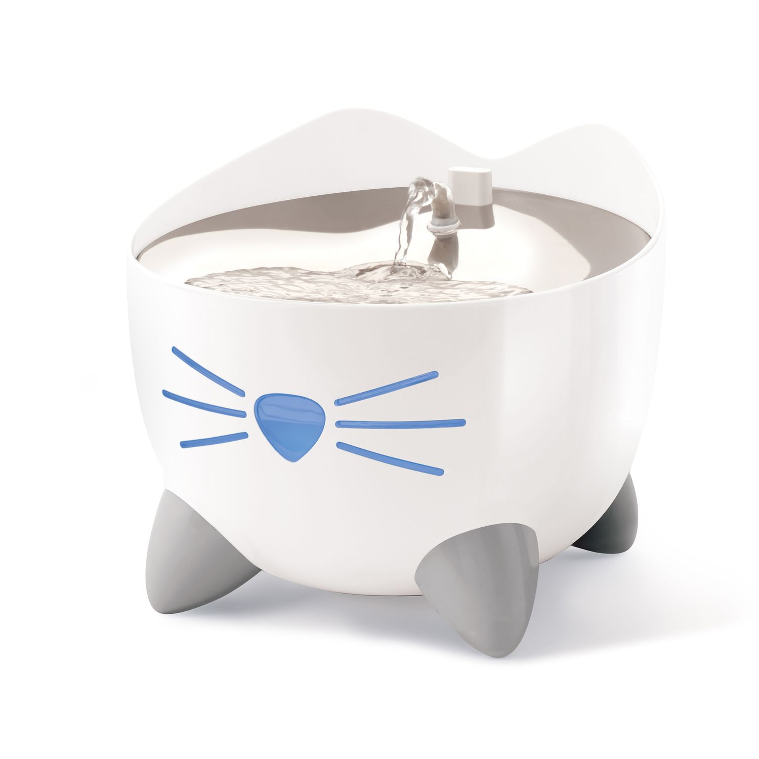 CATIT - Smart PIXI Drinking Fountain w/ Remote Control App, Color: Blanc &amp; Gris