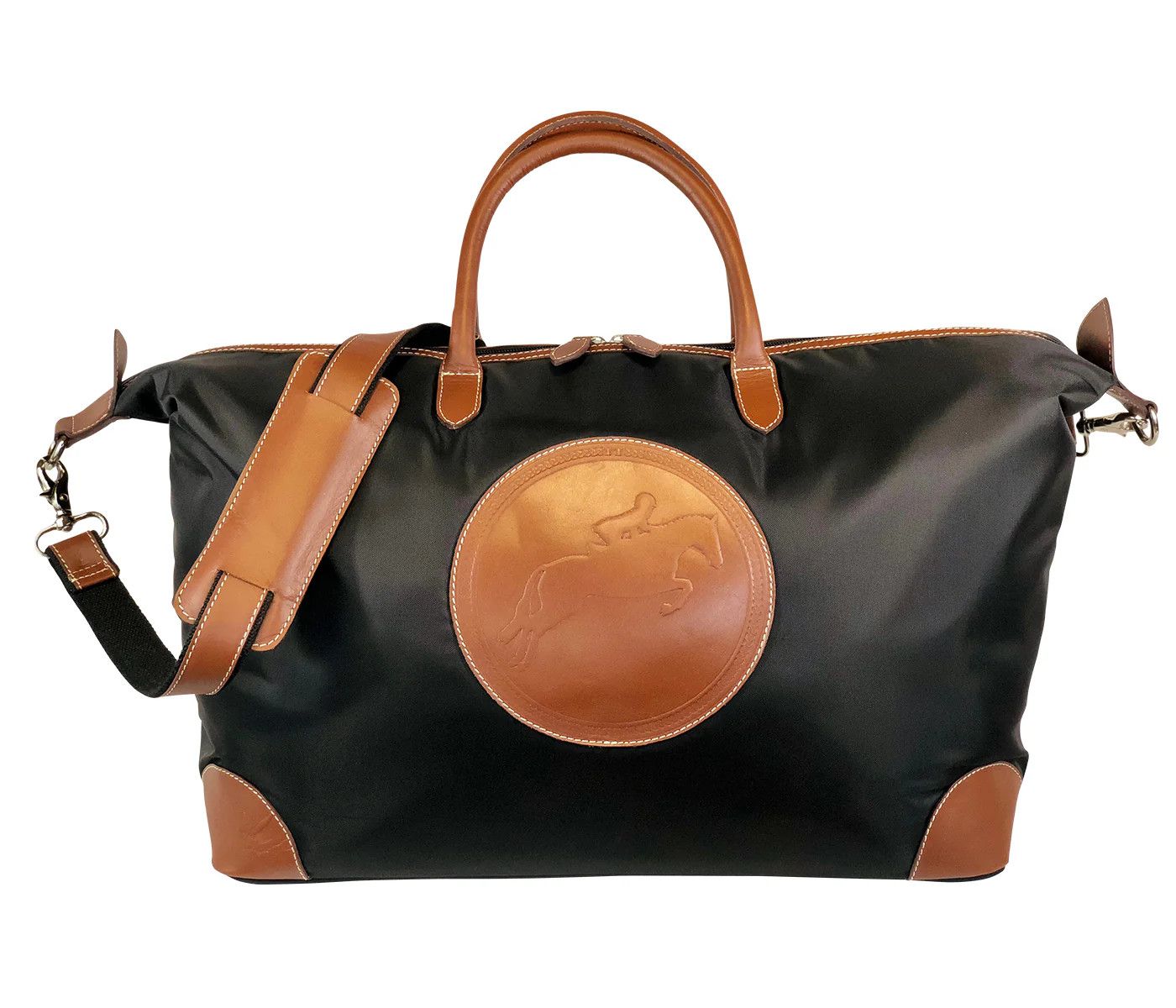 TUCKER TWEED EQUESTRIAN - The Tryon Travel Overnight Hunter/Jumper, Color: Noir/Chesnut
