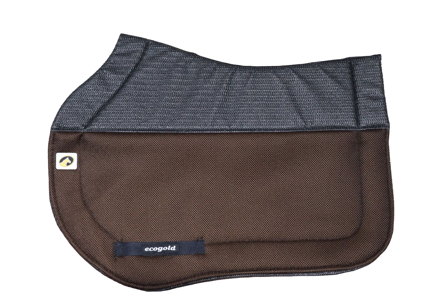 ECOGOLD - Brown Secure Jumper Saddle Pad, Size: Standard