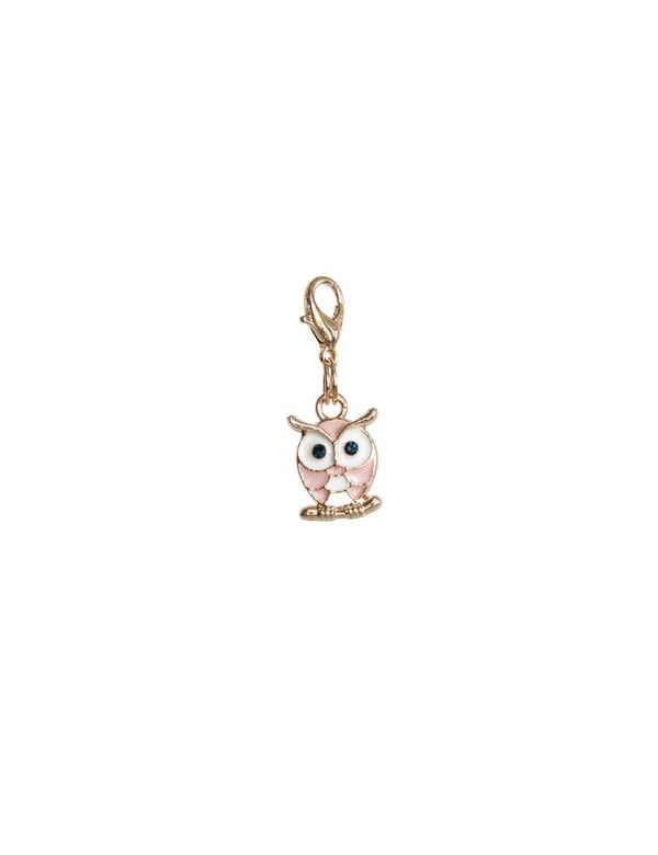 LUXY CHARMS - Cute Pink Owl, Color: Rose pâle