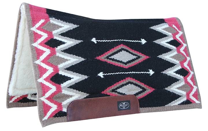 PROFESSIONAL&#39;S CHOICE - Jalepeno Black Western Saddle Pad, Size: 30 x 34