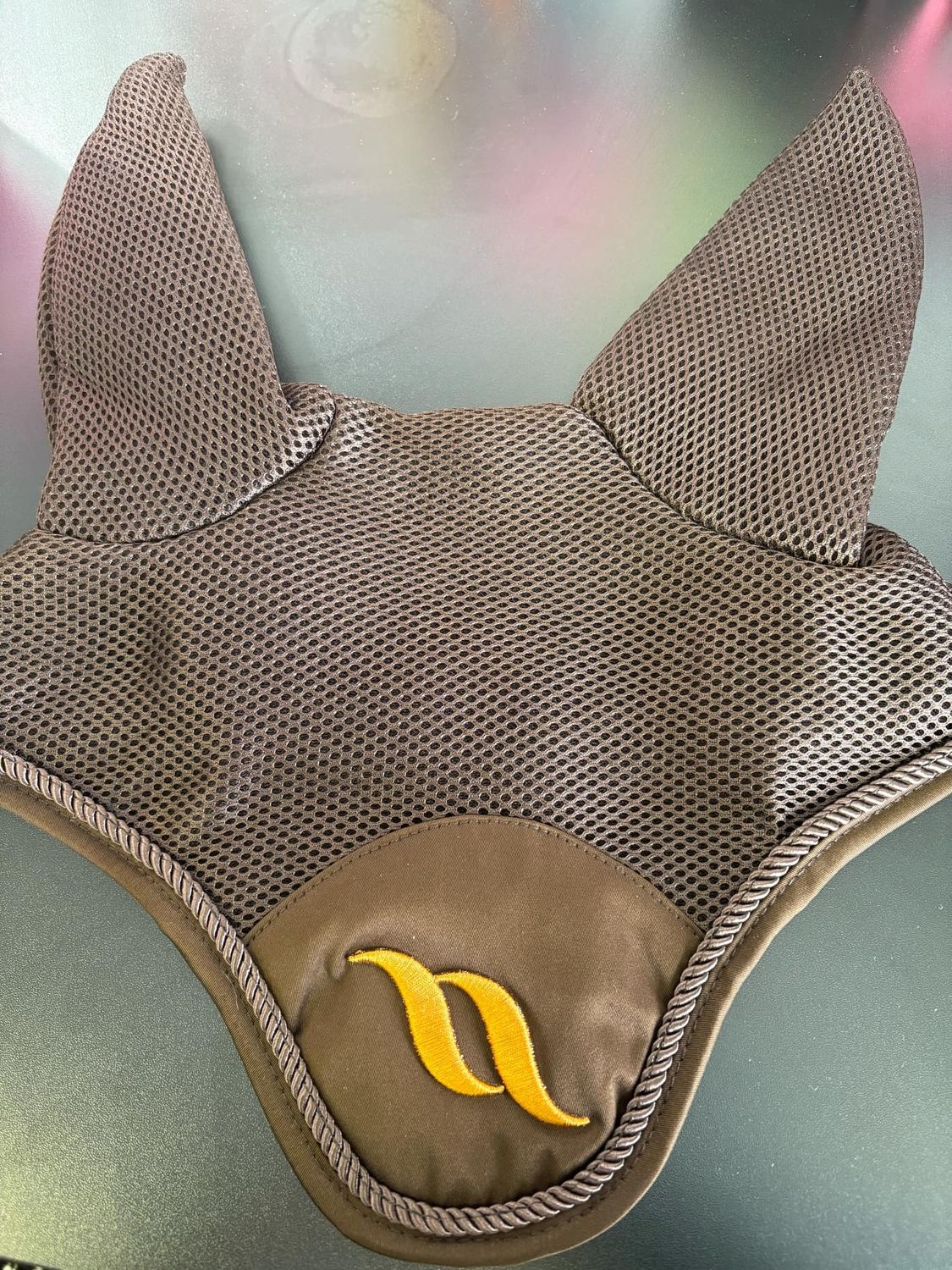 BACK ON TRACK - Brown Airflow Bonnet, Size: Full