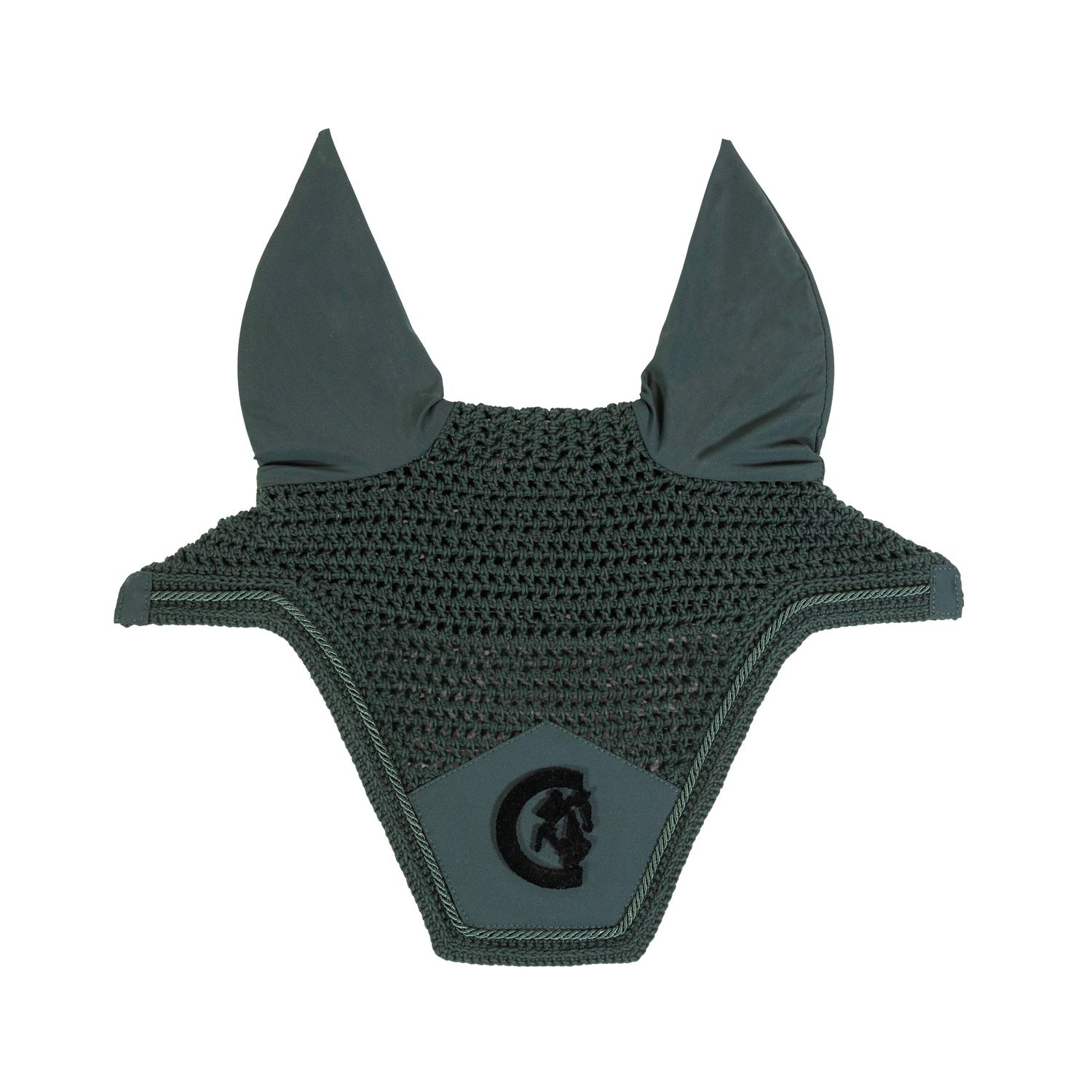 KENTUCKY HORSEWEAR - Wellington 3D Logo Pine Green Earnet, Size: Full