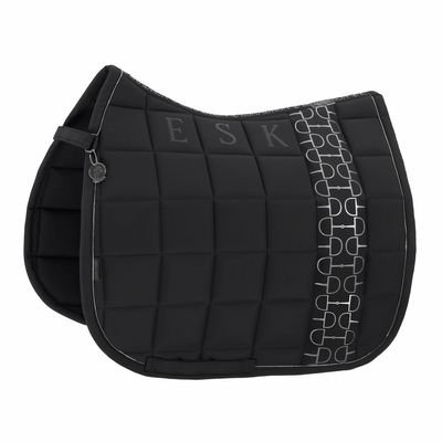 ESKADRON - Saddle Pad Big Square Softshell Platinum Dressage Black