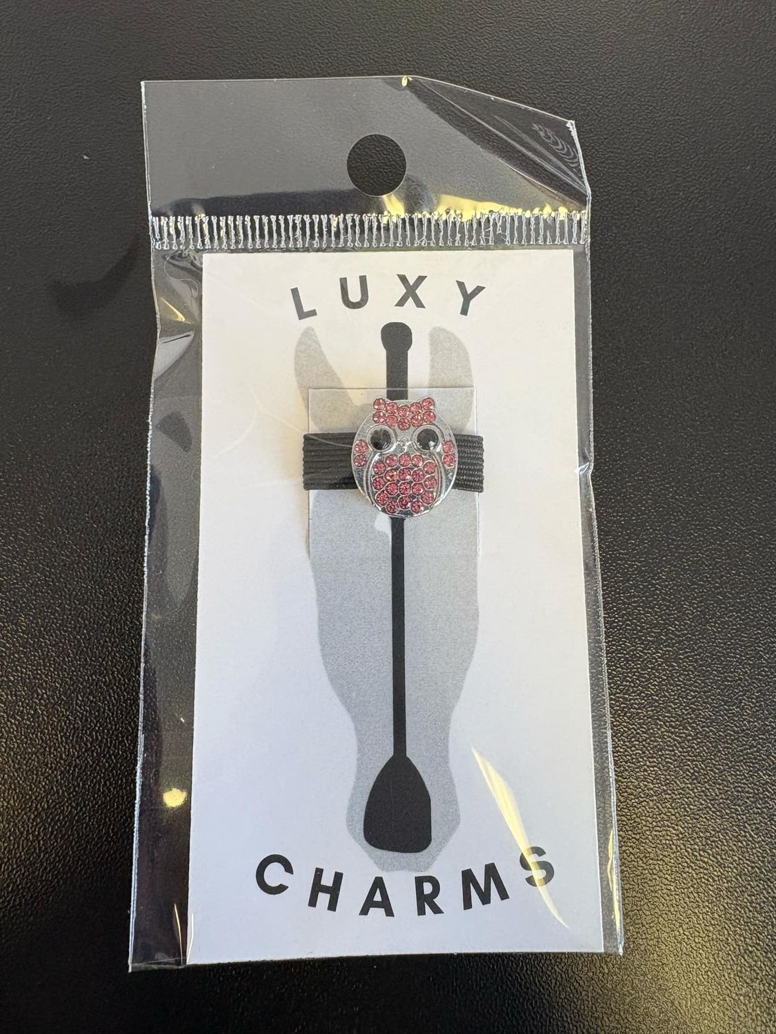 LUXY CHARMS - Whip Charm Pink Owl, Color: Rose