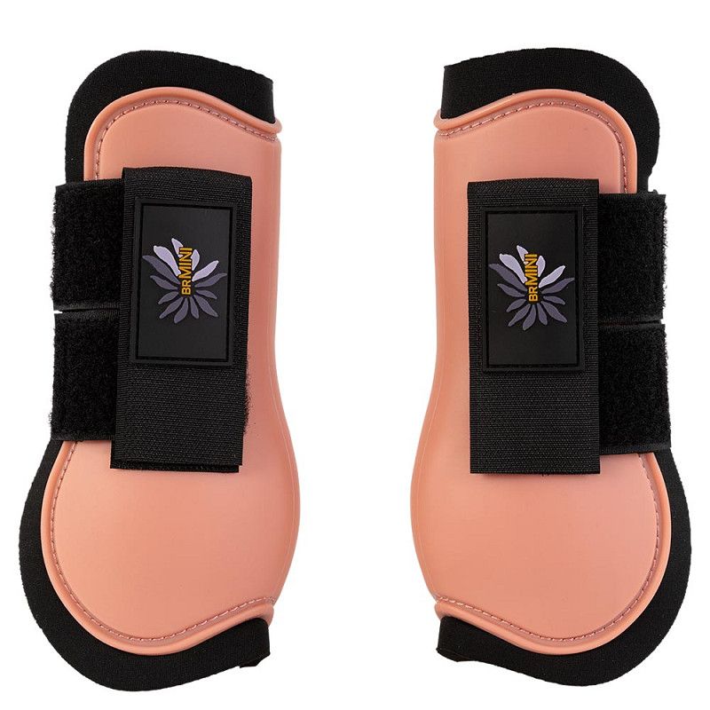 BR EQUESTRIAN - Tendon Boots for Small Horse Peach Blossom, Size: Shetland