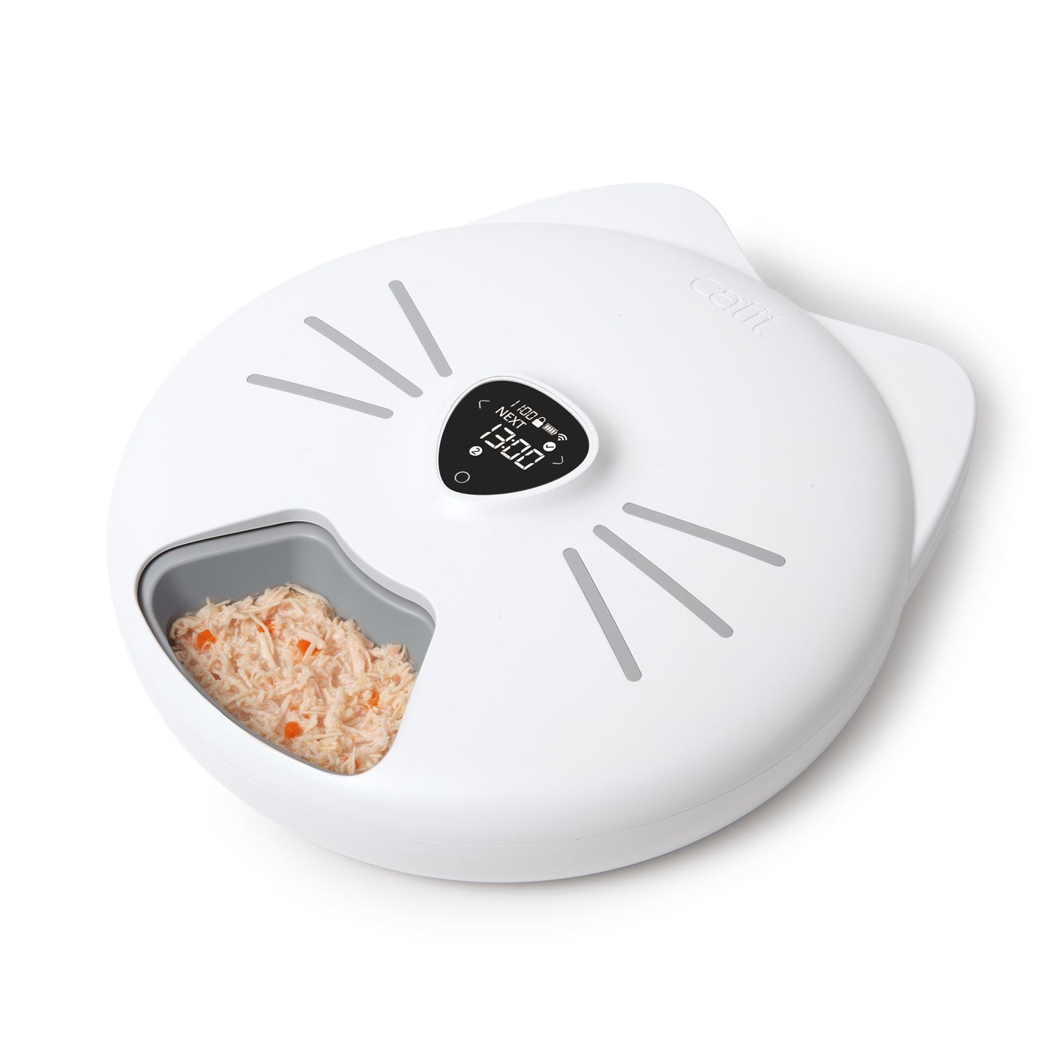 CATIT - PIXI Smart 6-meal Remote-Controlled Cat Feeder, Color: Blanc