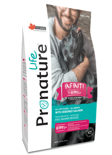 PRONATURE LIFE - INFINITI Berries+ dog formula, with deboned salmon, Format: 2.27kg