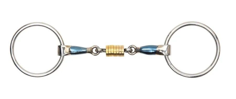 SHIRES - Blue ring bit with roller, Size: 5.5&#39;&#39;