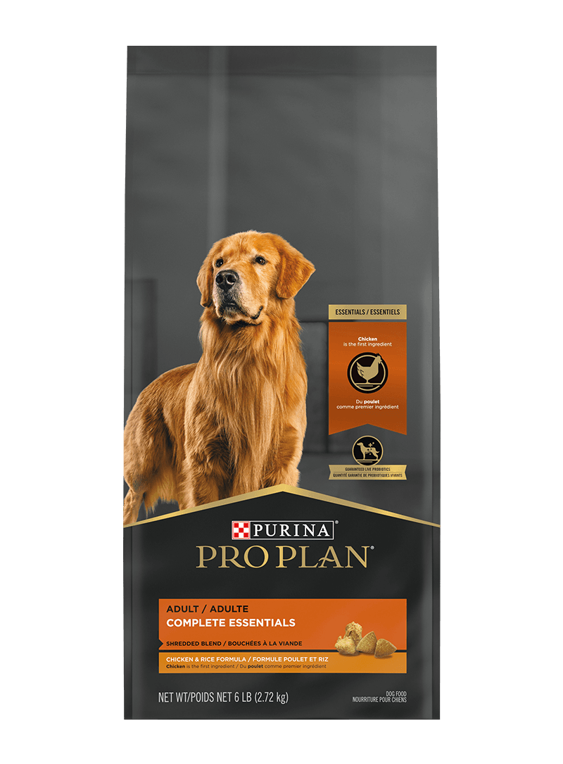 PROPLAN - Shredded Blend for Adult Dogs, Flavor: Poulet &amp; Riz, Format: 2.72kg