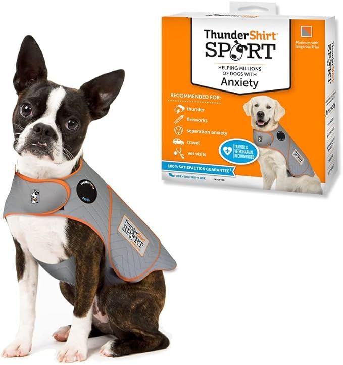 THUNDERSHIRT - Sport Dog Anxiety Jacket, Size: XSmall, Color: Tangerine