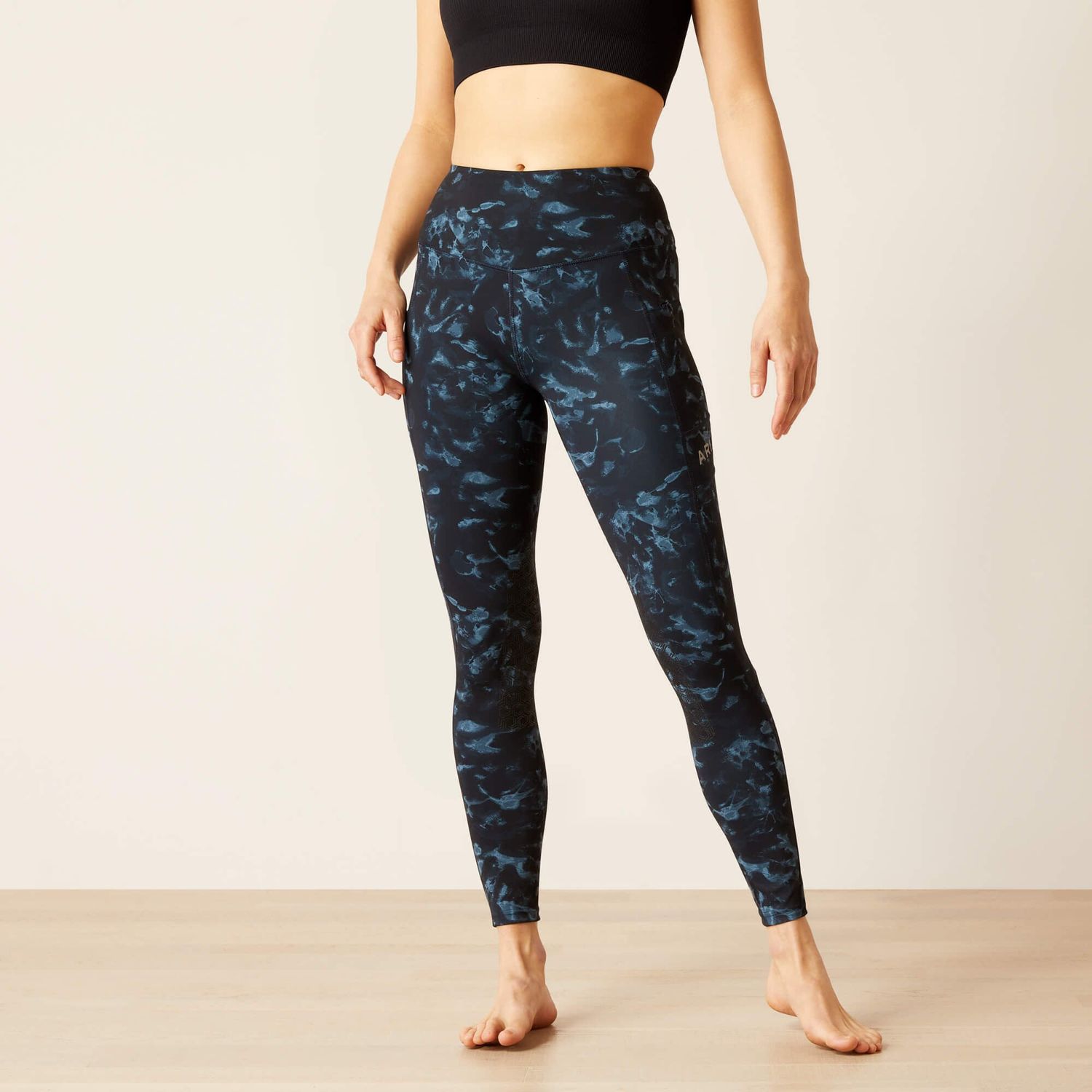 ARIAT - Print Knee Patch Eos Legging, Color: Stormy Skies, Size: XSmall