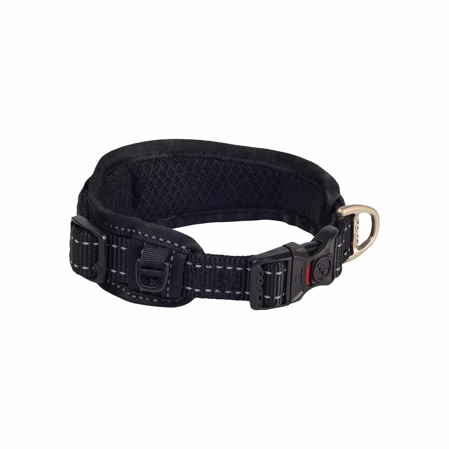ROGZ - Utility Collar with Pad for dogs, Size: Large (12&#39;&#39;-16&#39;&#39;), Color: Noir