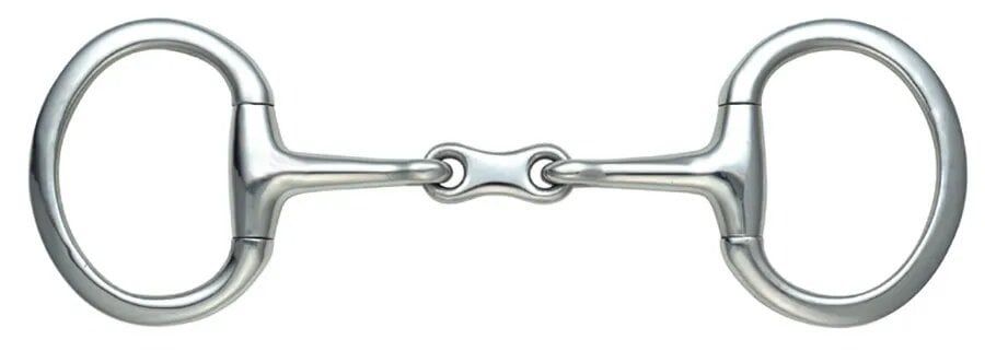 SHIRES - French link Eggbutt Double curved bit, Size: 5 po