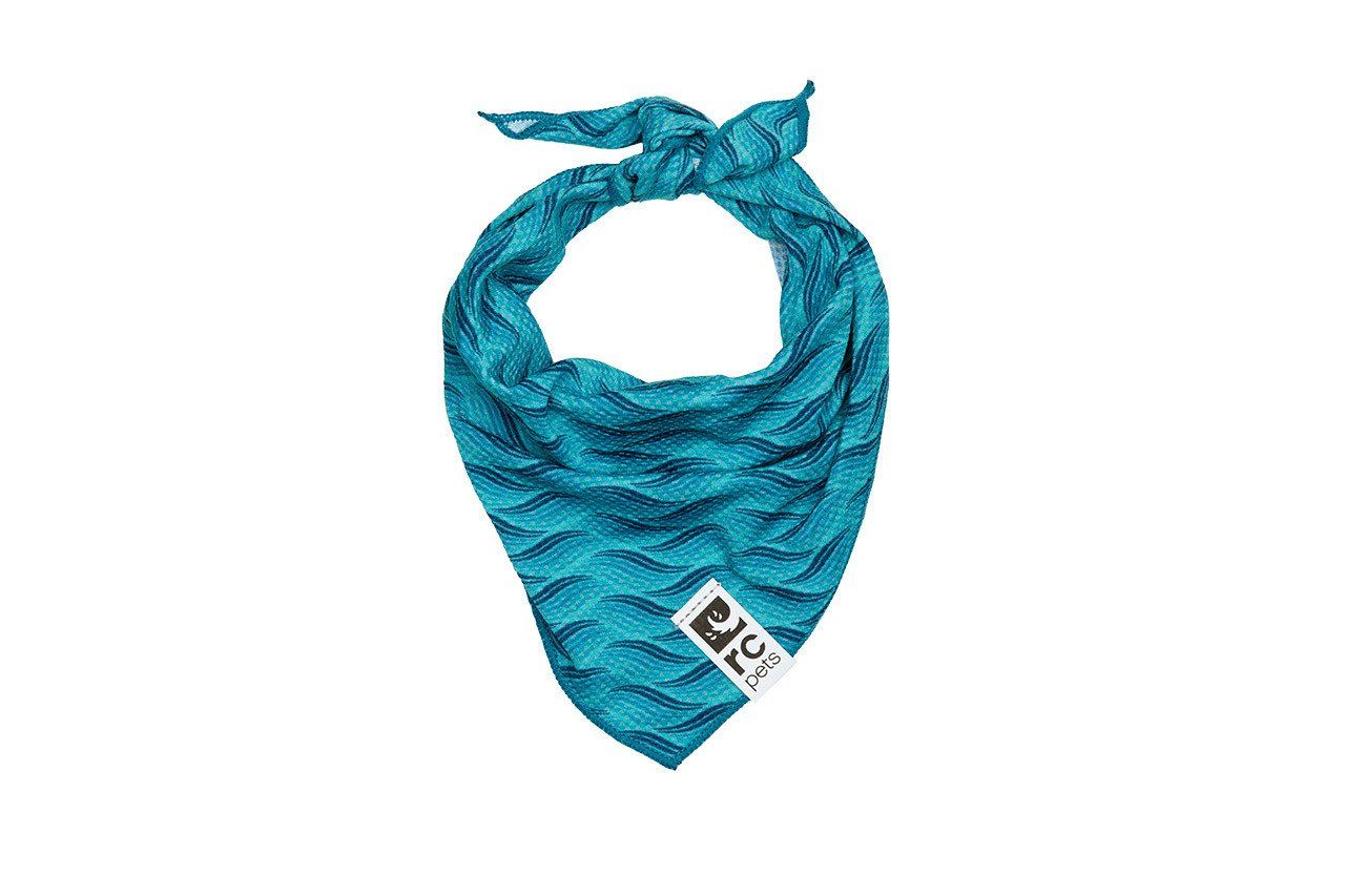 RC PETS - Waves Zephyr Cooling Bandana, Size: Small/Medium