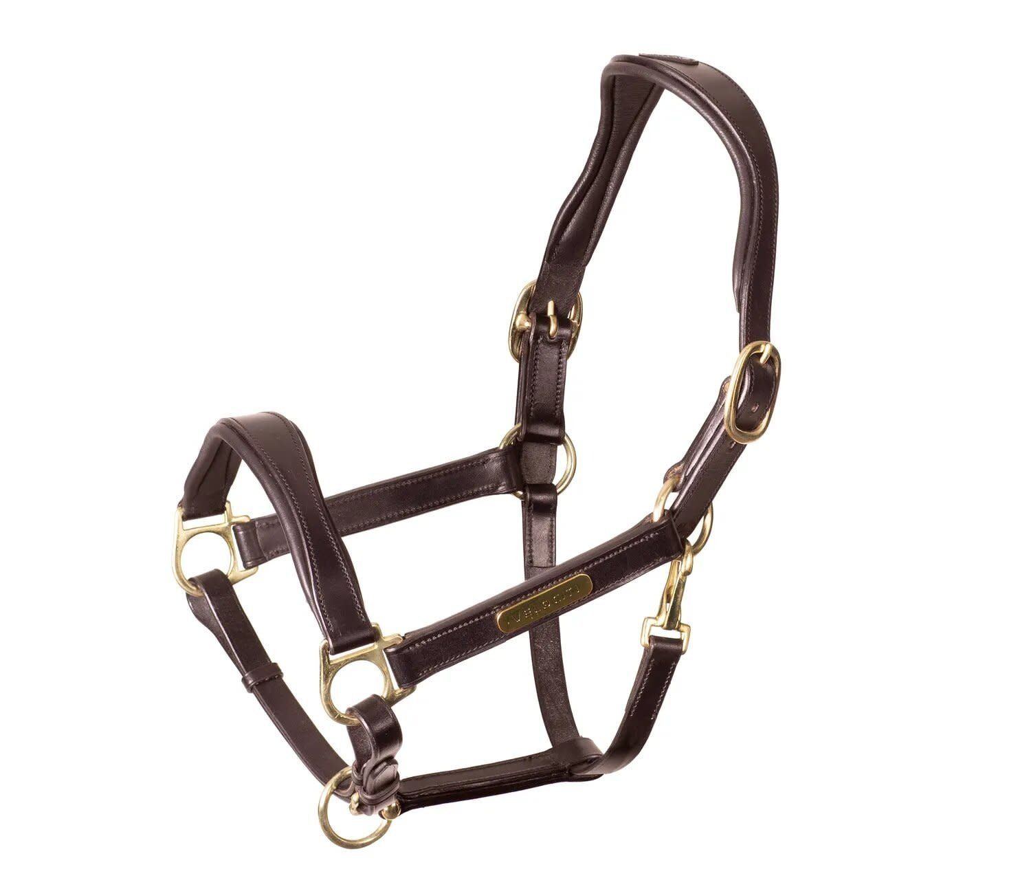 VELOCITI RAPIDA - Velociti Rapida ergonomic leather halter, Color: Havana, Size: Pony