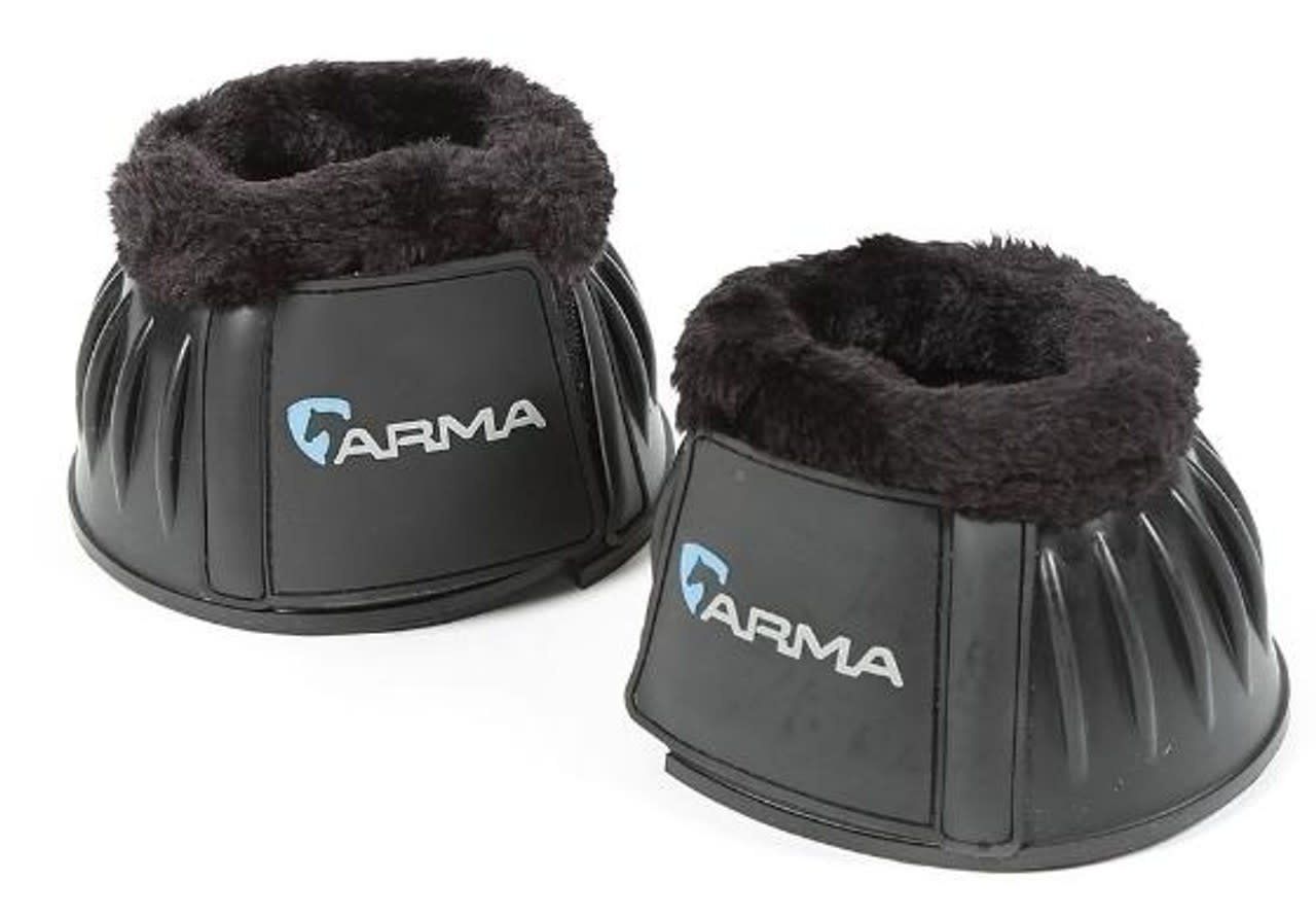 ARMA - Fleece Over Reach Boots, Color: Noir, Size: Cob
