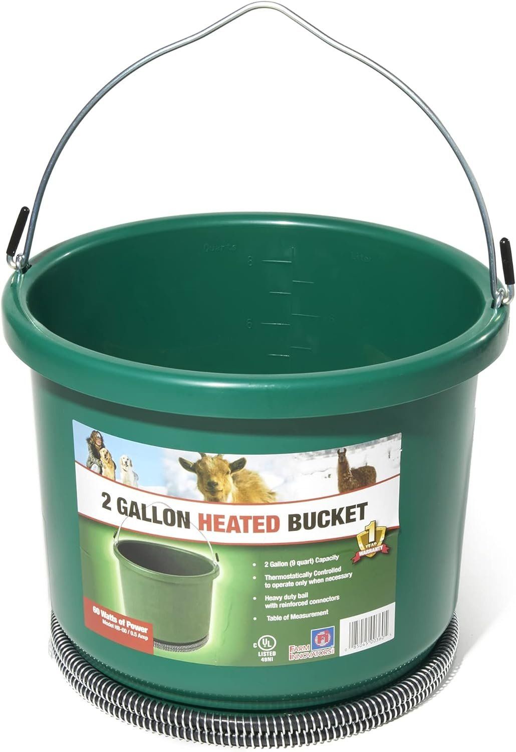 FARM INNOVATORS - Plastic Heated Tub, Format: 2 Gallons