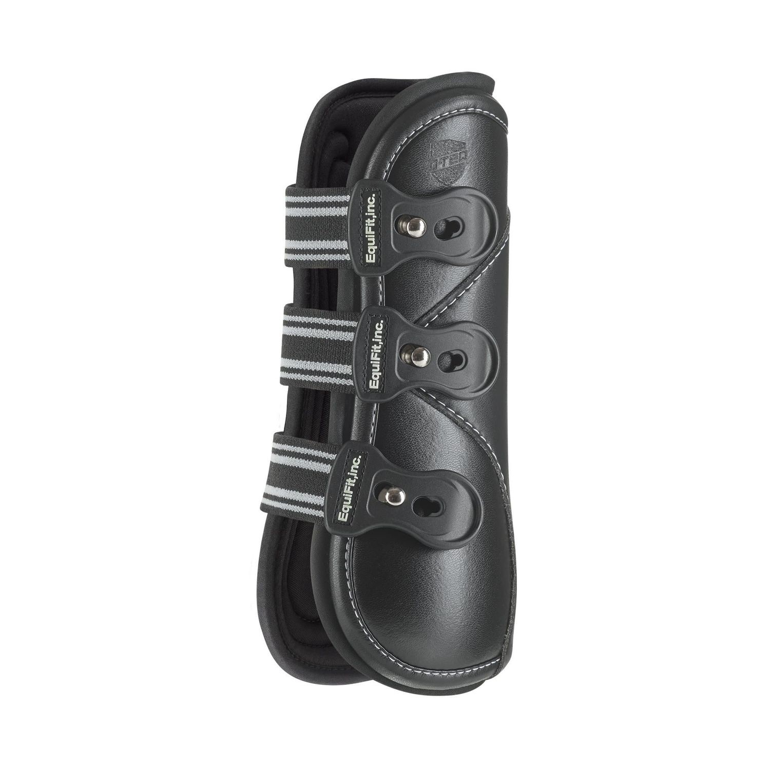 EQUIFIT - D-Teq Front Boot with ImpacTeq Liner, Color: Noir Autruche, Size: Medium