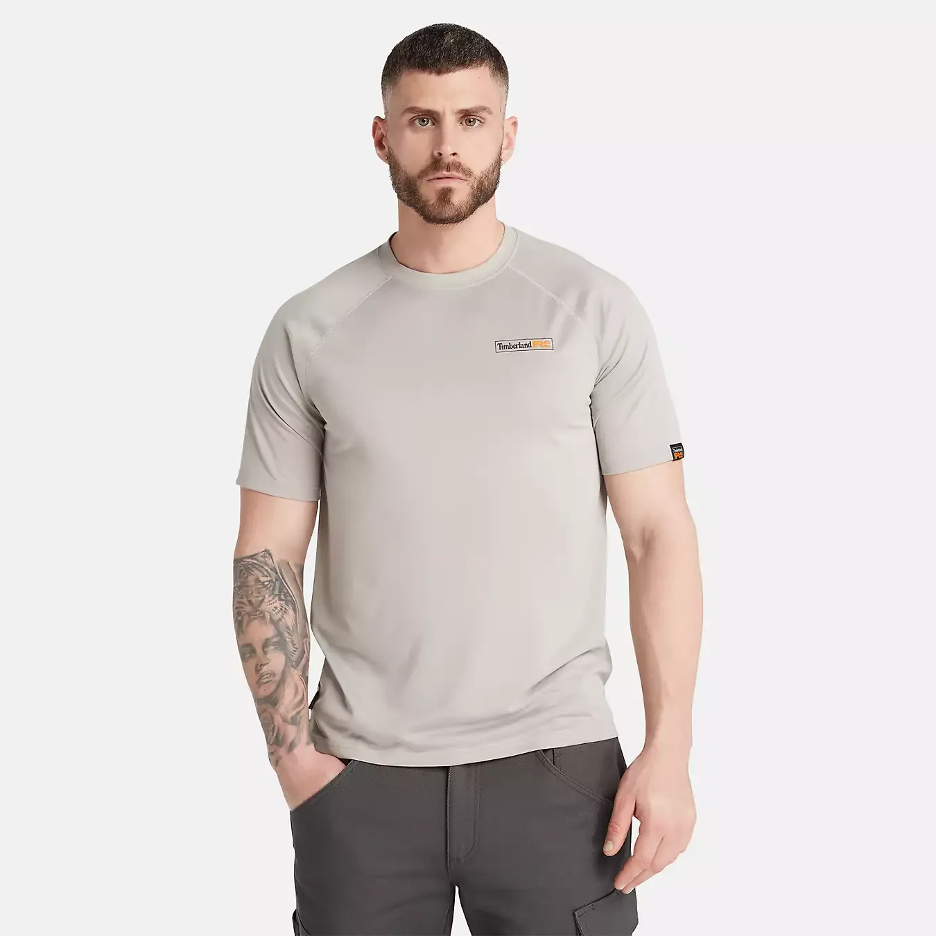 TIMBERLAND - Men&#39;s Wicking Good Sport T-Shirt, Size: Medium, Color: Paloma
