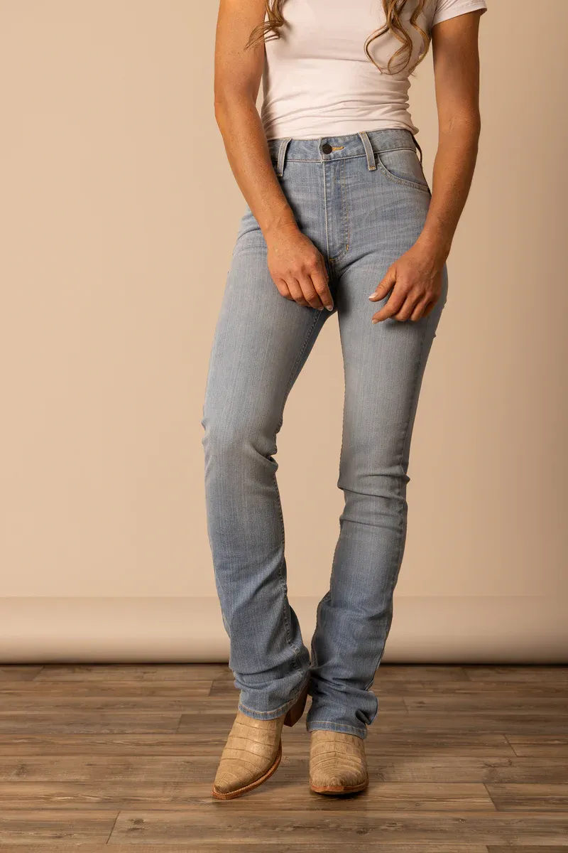 KIMES RANCH - Sarah Western Jeans Light Wash, Longueur: 34, Waist: 0