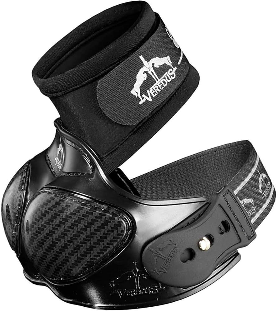 VEREDUS - Carbon Shield Heel Protector, Size: Medium, Color: Noir
